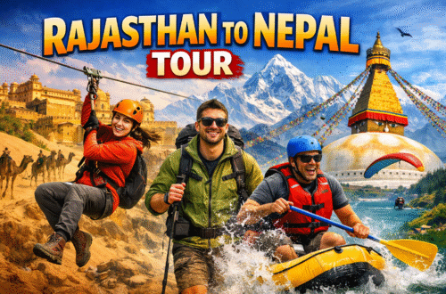 Historic Rajasthan forts and Nepal scenic valleys travel tour image