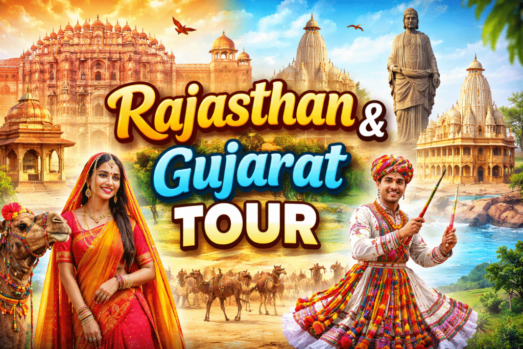 Rajasthan and Gujarat tour featuring palaces temples desert and beaches