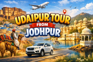 Plan smooth road travel from Jodhpur towards Udaipur by taxi
