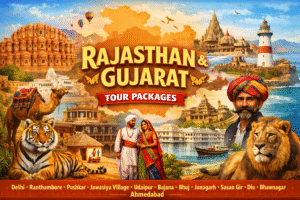 Rajasthan and Gujarat tour showing palaces, deserts, temples and culture