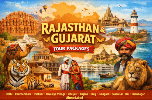 Rajasthan and Gujarat tour showing palaces, deserts, temples and culture