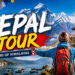 Beautiful tourist attractions in Nepal with mountains temples and scenic views