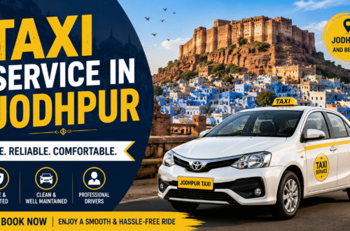 Premium taxi service in Jodhpur for sightseeing tours and long-distance travel with comfortable cars and professional drivers.