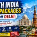 Travelers exploring historical forts and cultural heritage sites in North India