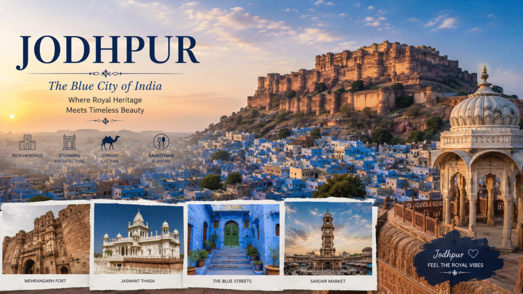 Family enjoying sightseeing at popular tourist attractions and family-friendly activities in Jodhpur, Rajasthan.