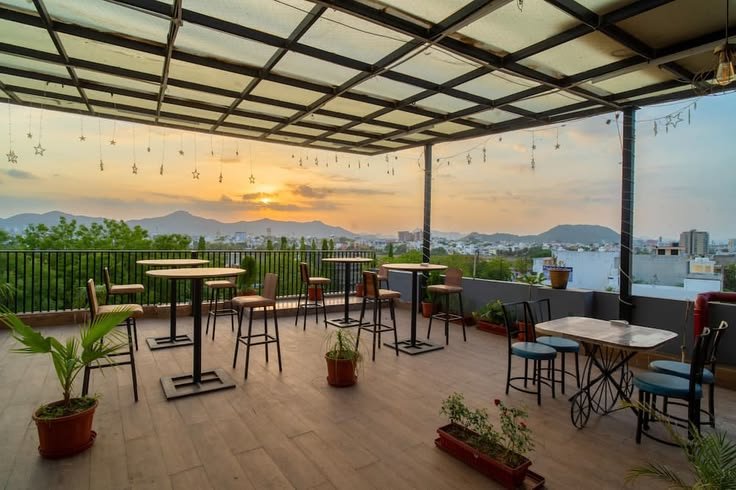 veg rooftop restaurant